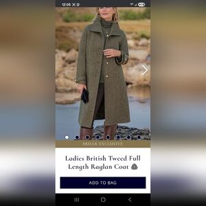 House of Bruar Tweed Raglan Coat